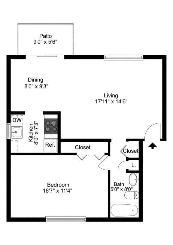 Floor Plans of Apartments in Williamsville, NY